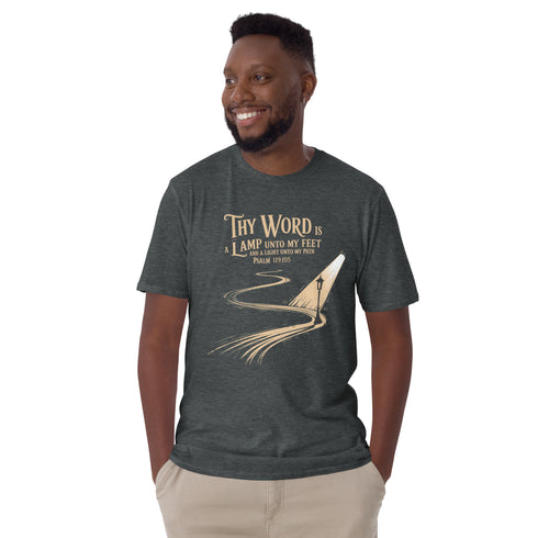 Thy Word is a Lamp unto my feet Christian Bible Verse T-Shirt